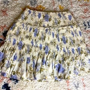 American eagle flower print skirt